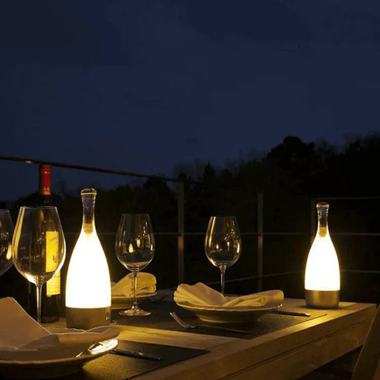 Stylish Table Wine Lamp - Adjustable LED Light