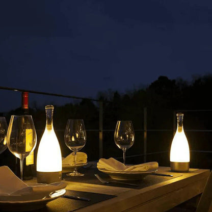 Stylish Table Wine Lamp - Adjustable LED Light