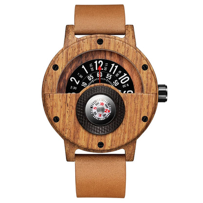 Exquisite Handmade Wood Mens Wristwatch