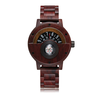 Exquisite Handmade Wood Mens Wristwatch