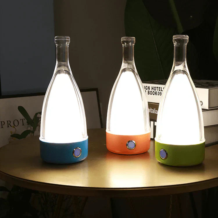 Stylish Table Wine Lamp - Adjustable LED Light