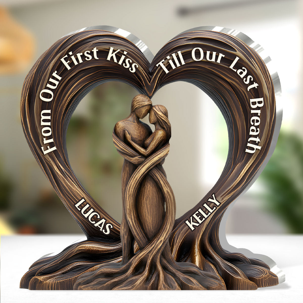 Personalized Heart Tree Art Wall Decor Plaque