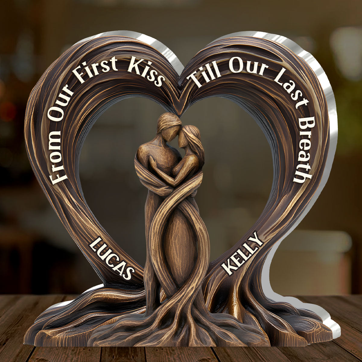 Personalized Heart Tree Art Wall Decor Plaque