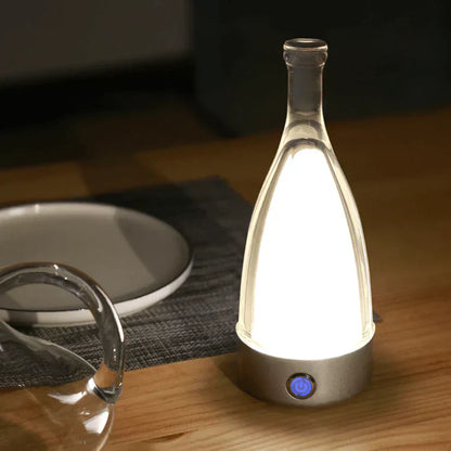 Stylish Table Wine Lamp - Adjustable LED Light