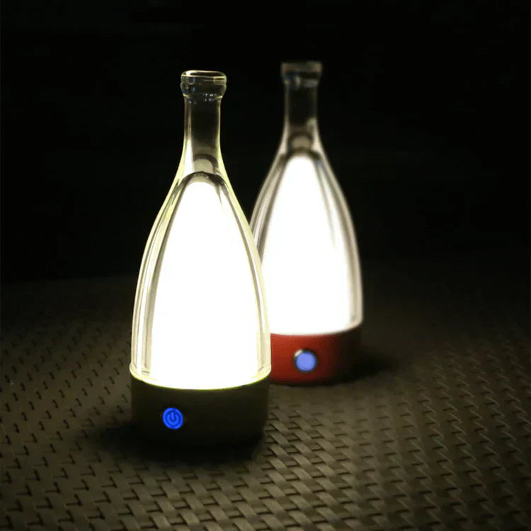 Stylish Table Wine Lamp - Adjustable LED Light