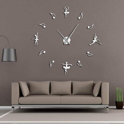 Big Silent Decorative Wall Clock for Music Rooms - Luxicro