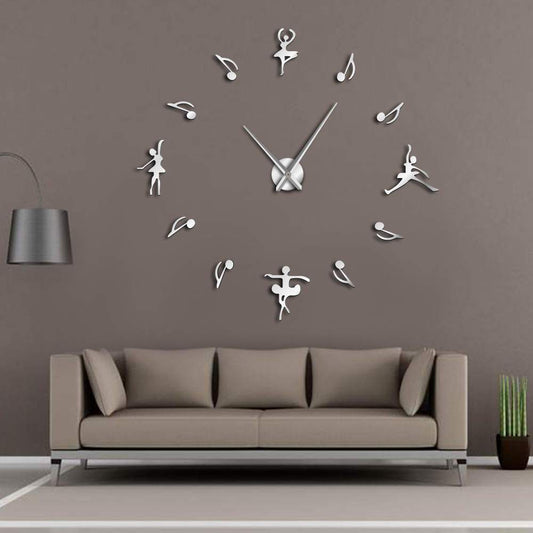 Big Silent Decorative Wall Clock for Music Rooms - Luxicro
