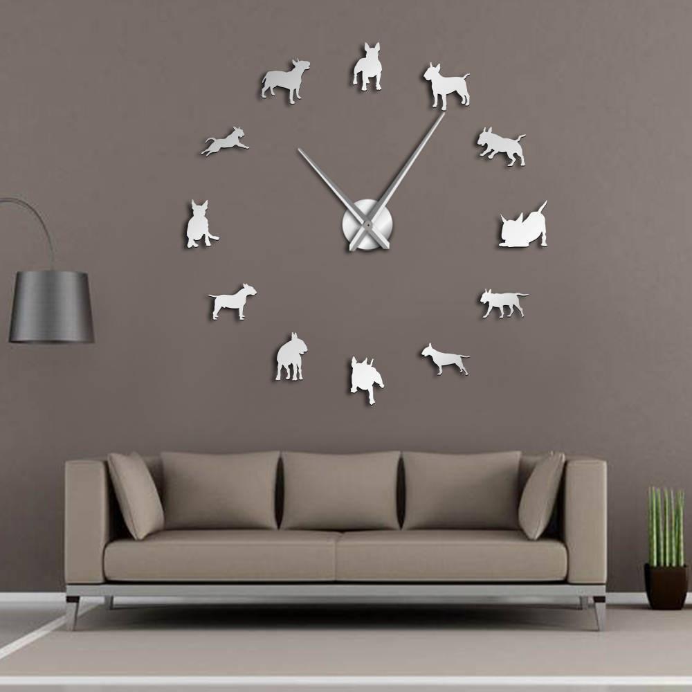 Big Bull Terrier Personalized Wall Clock Gift - Luxicro