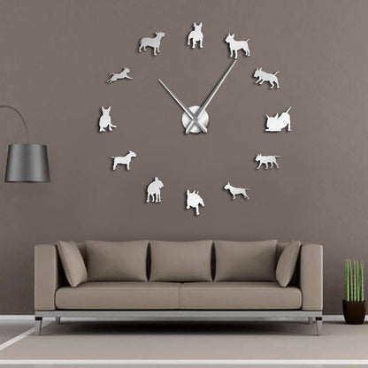 Big Bull Terrier Personalized Wall Clock Gift - Luxicro
