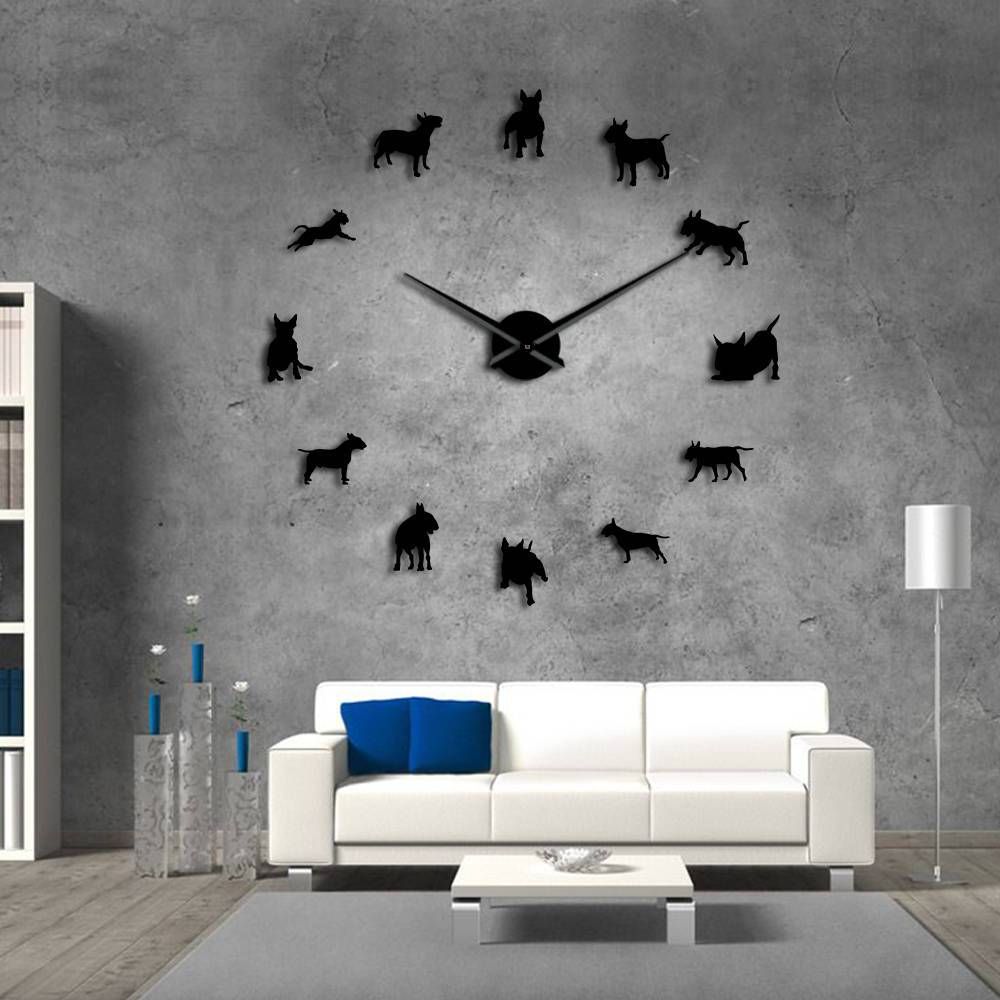 Big Bull Terrier Personalized Wall Clock Gift