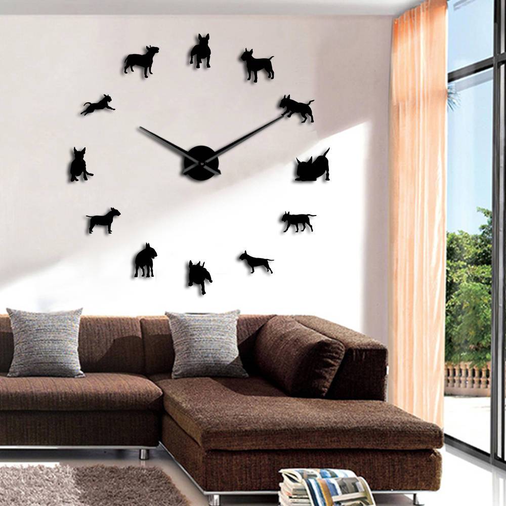 Big Bull Terrier Personalized Wall Clock Gift