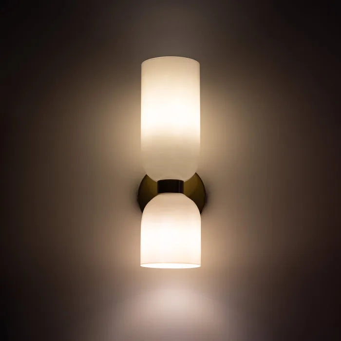 Contemporary Double Glow Wall Light