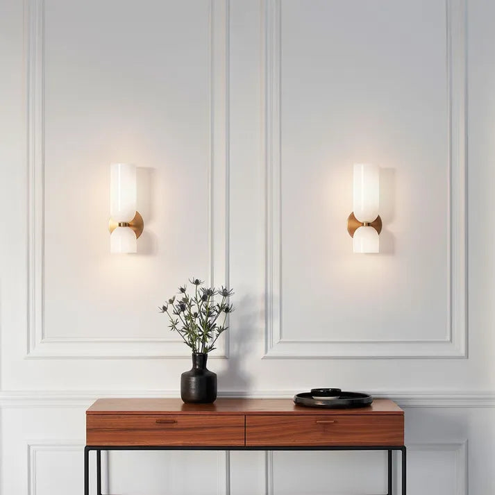 Contemporary Double Glow Wall Light