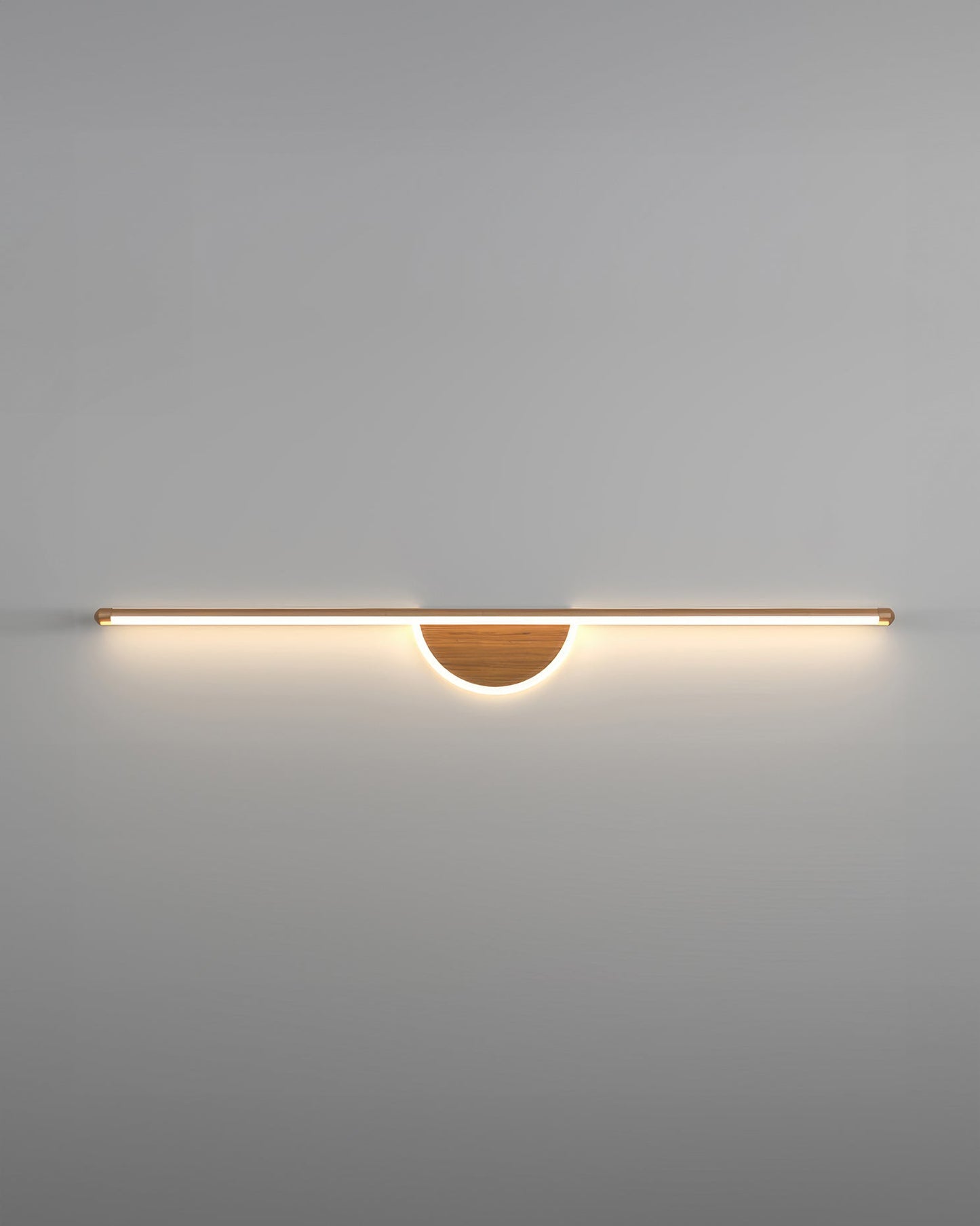 Contemporary Curved Wood Wall Light - Luxicro