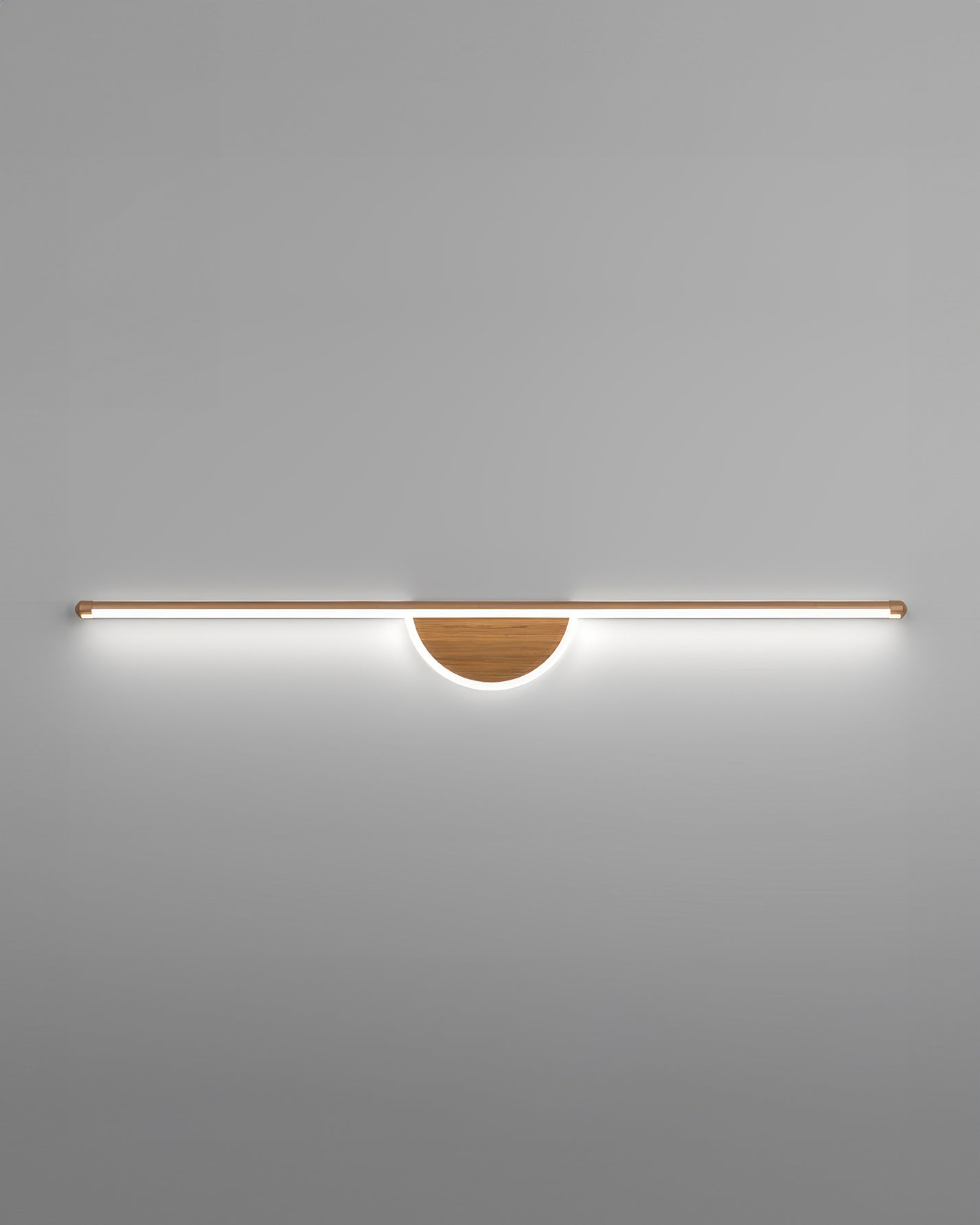 Contemporary Curved Wood Wall Light