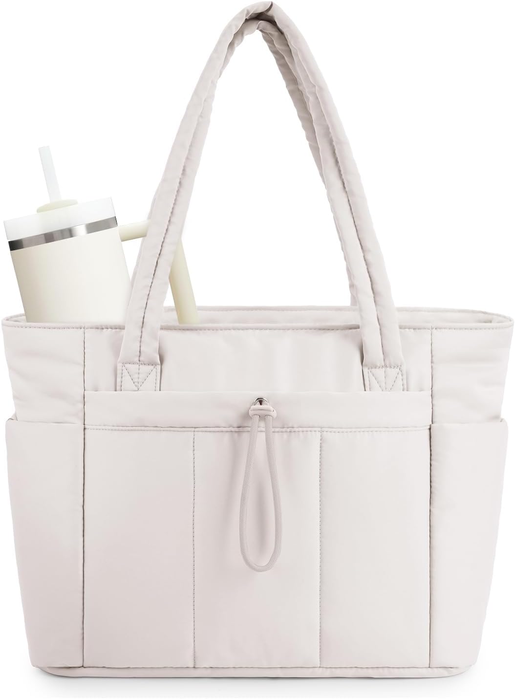 Insulated Tote Bag with Cup Holder and Laptop Pocket - Luxicro