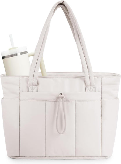 Insulated Tote Bag with Cup Holder and Laptop Pocket - Luxicro