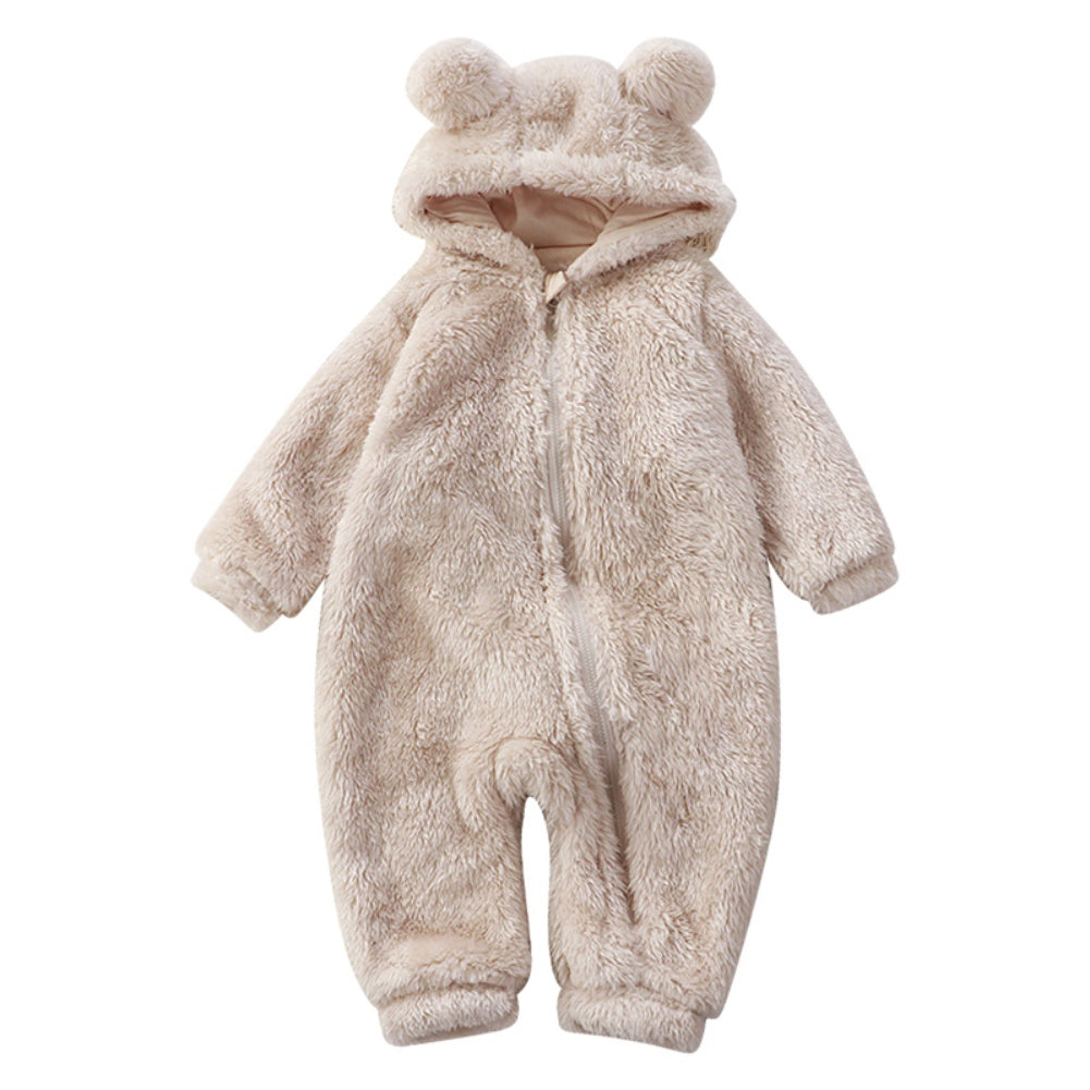 Warm Baby Bear Jumpsuit Soft Hoodie onesie - Luxicro