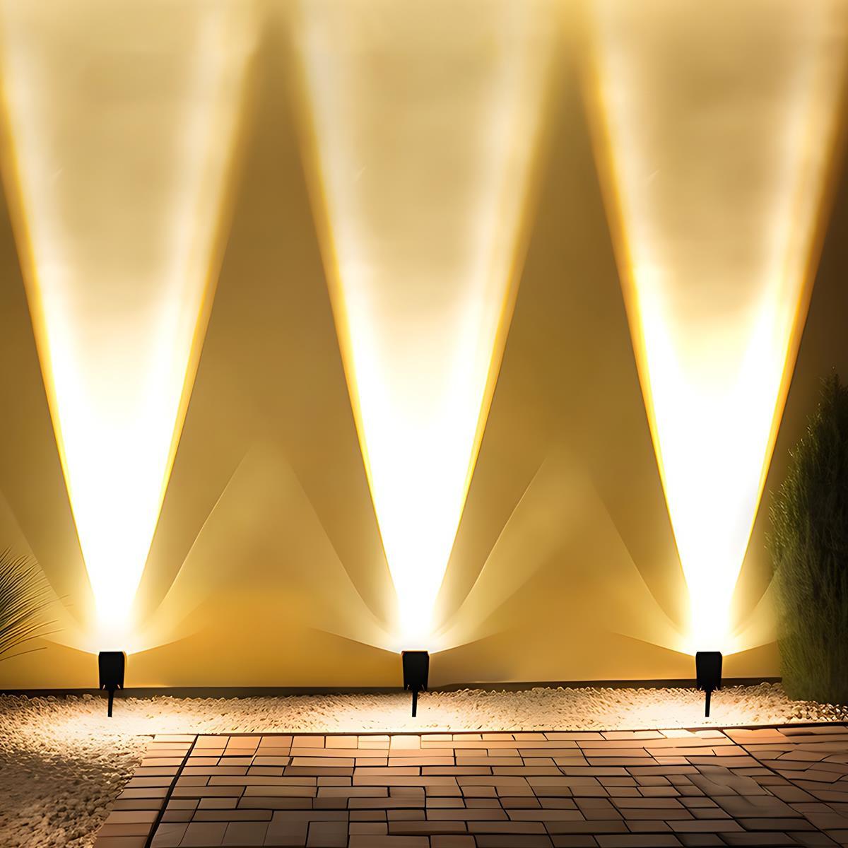 Outdoor Solar Powered Spotlight | Adjustable Bright Flood Light - Luxicro