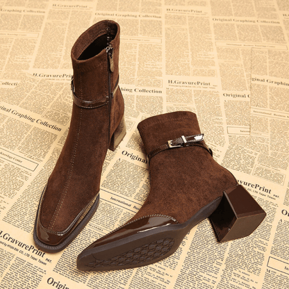 Low Heel Ankle Boots for Women