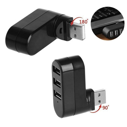 Compact 180 Degree USB Desk Adapter