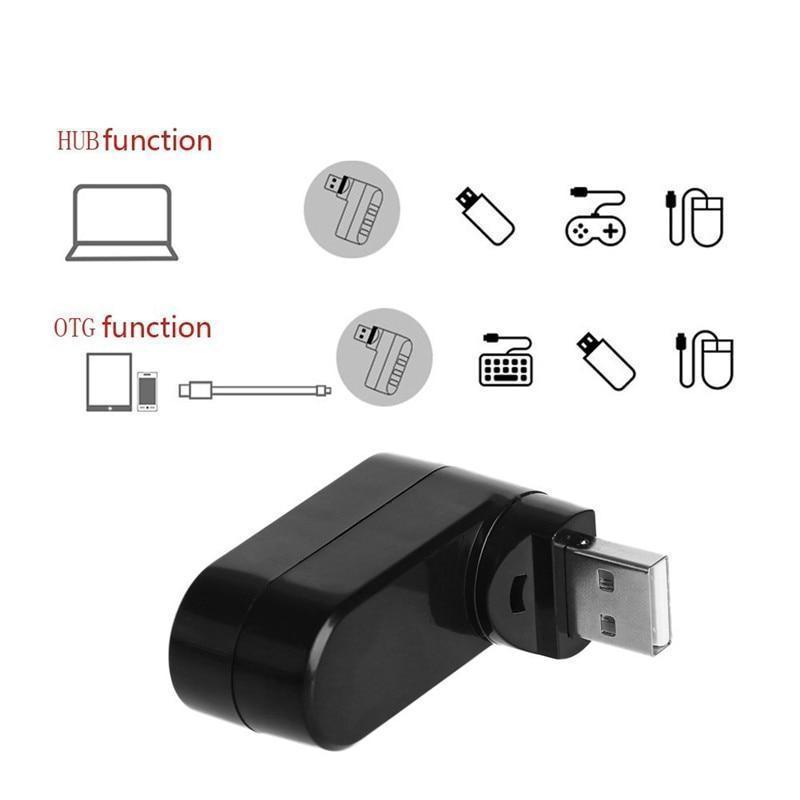 Compact 180 Degree USB Desk Adapter