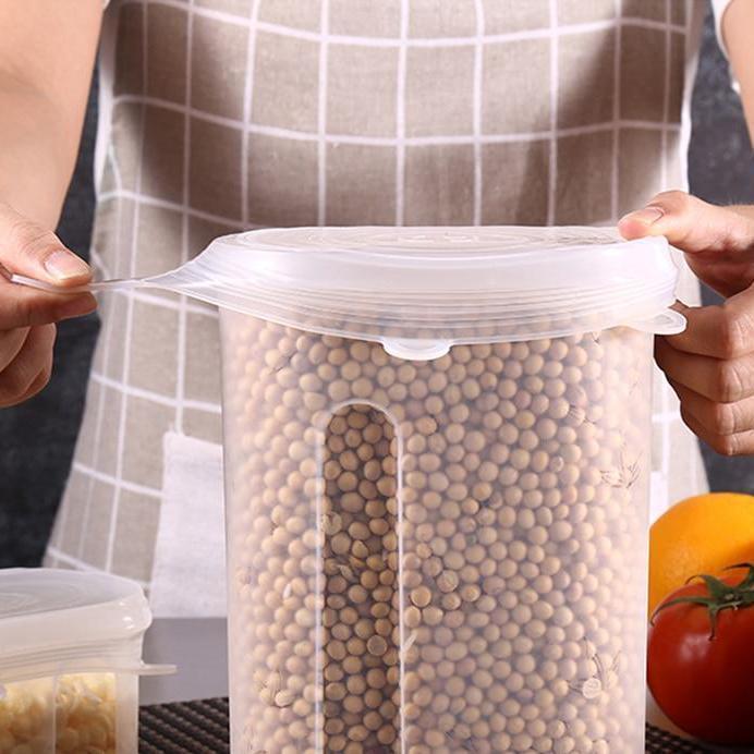Leakproof Silicone Kitchen Container Lids (6 Pack)
