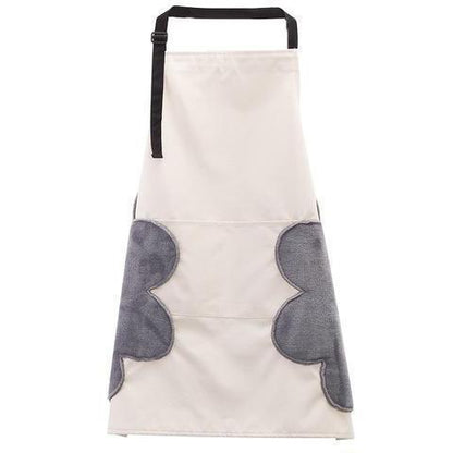 Convenient Cooking Apron with Attached Towels