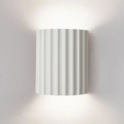 Beautiful Ruffled Glass Wall Lamp