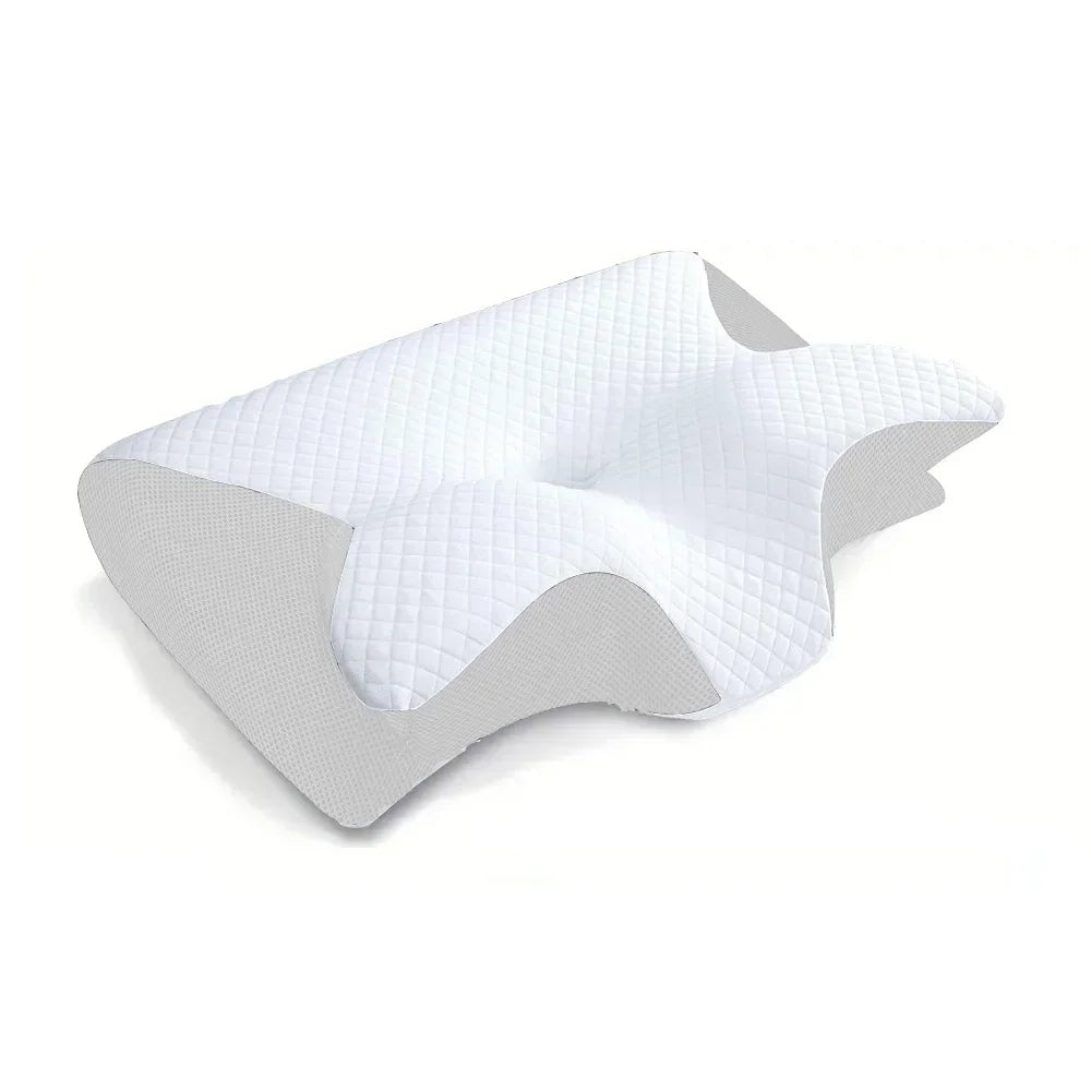 Contoured Neck Pillow For Back Support And Relief