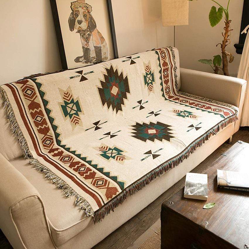 Traditional Plaid Sofa Throw Blanket - Luxicro