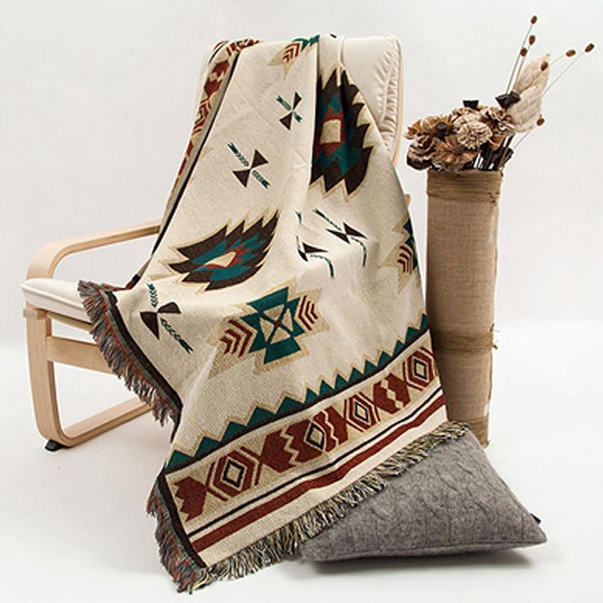 Traditional Plaid Sofa Throw Blanket
