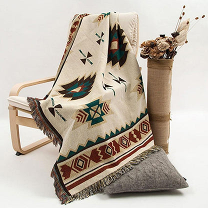 Traditional Plaid Sofa Throw Blanket