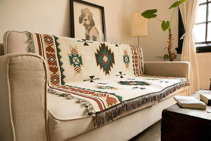 Traditional Plaid Sofa Throw Blanket