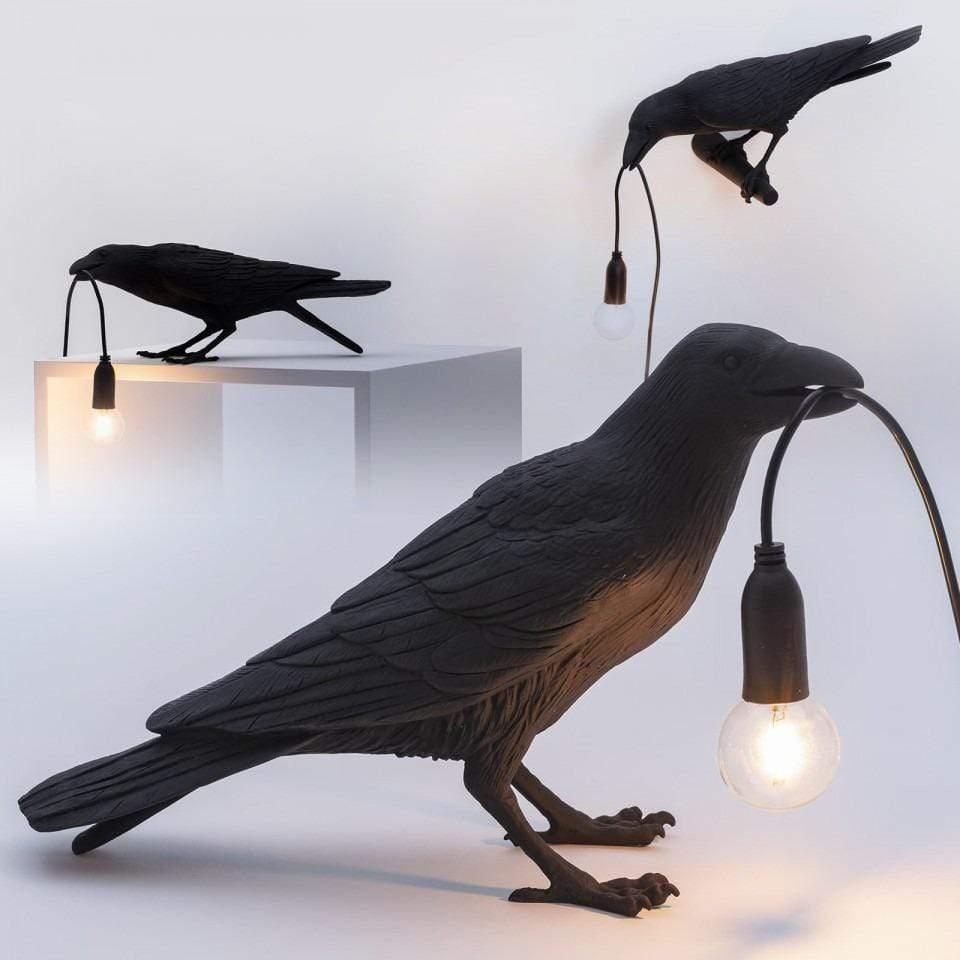 Dark Bird Table Lamp - Luxicro