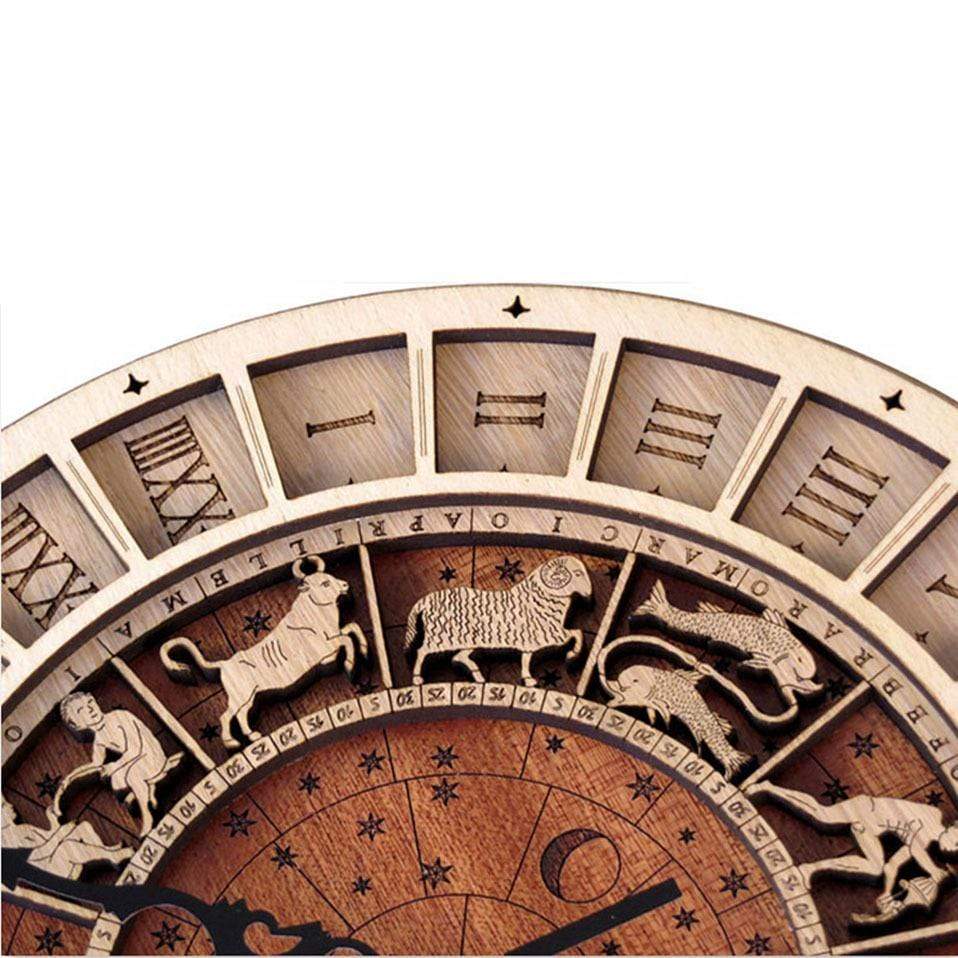 Unique Round Wooden Wall Clock