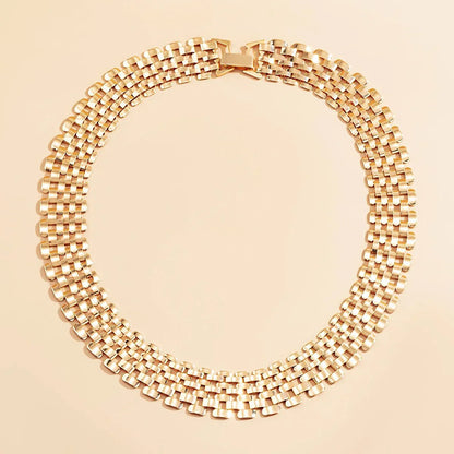 Dainty Thin Bar Chain Choker Necklace