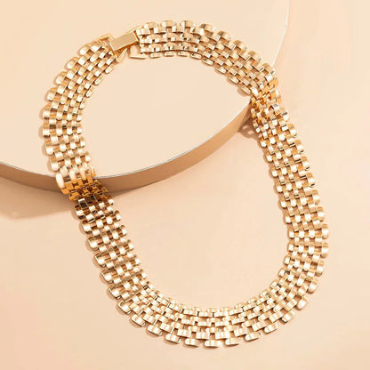 Dainty Thin Bar Chain Choker Necklace