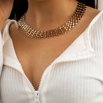 Dainty Slim Chain Choker Necklace - Luxicro