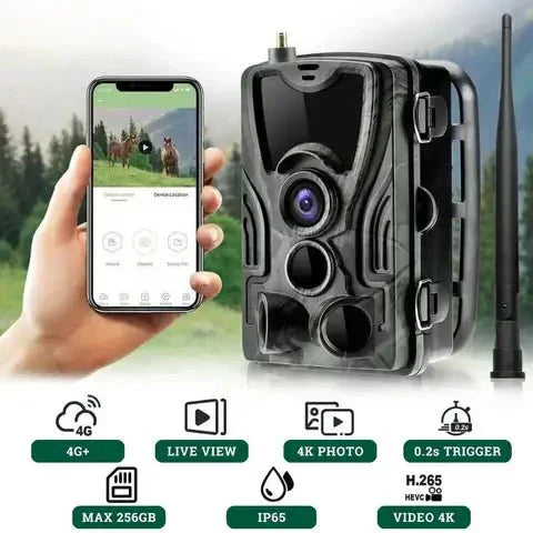 Outdoor 4G Trail Camera with Night Vision & Motion Alert