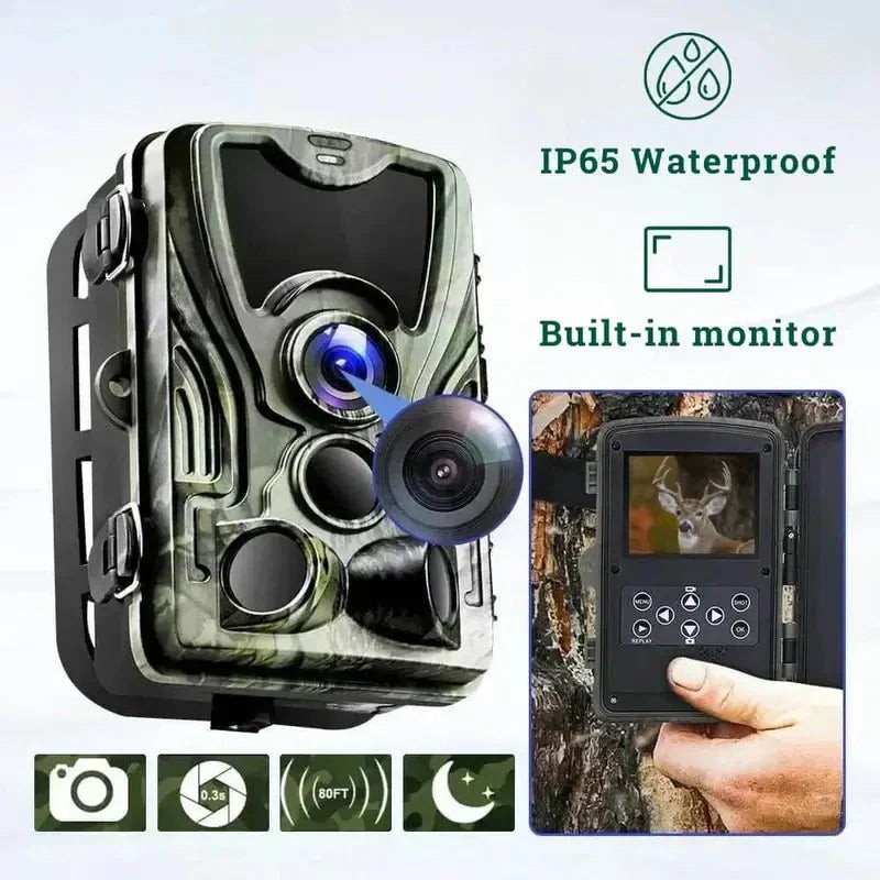 Outdoor 4G Trail Camera with Night Vision & Motion Alert