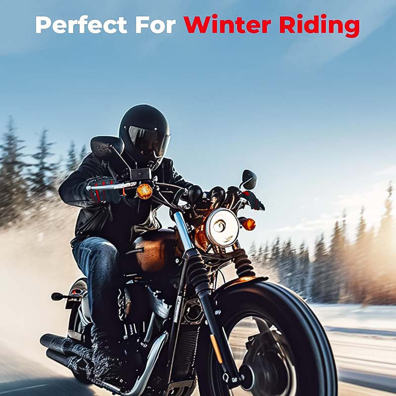 Durable Insulated Motorcycle Gloves for Winter Riding