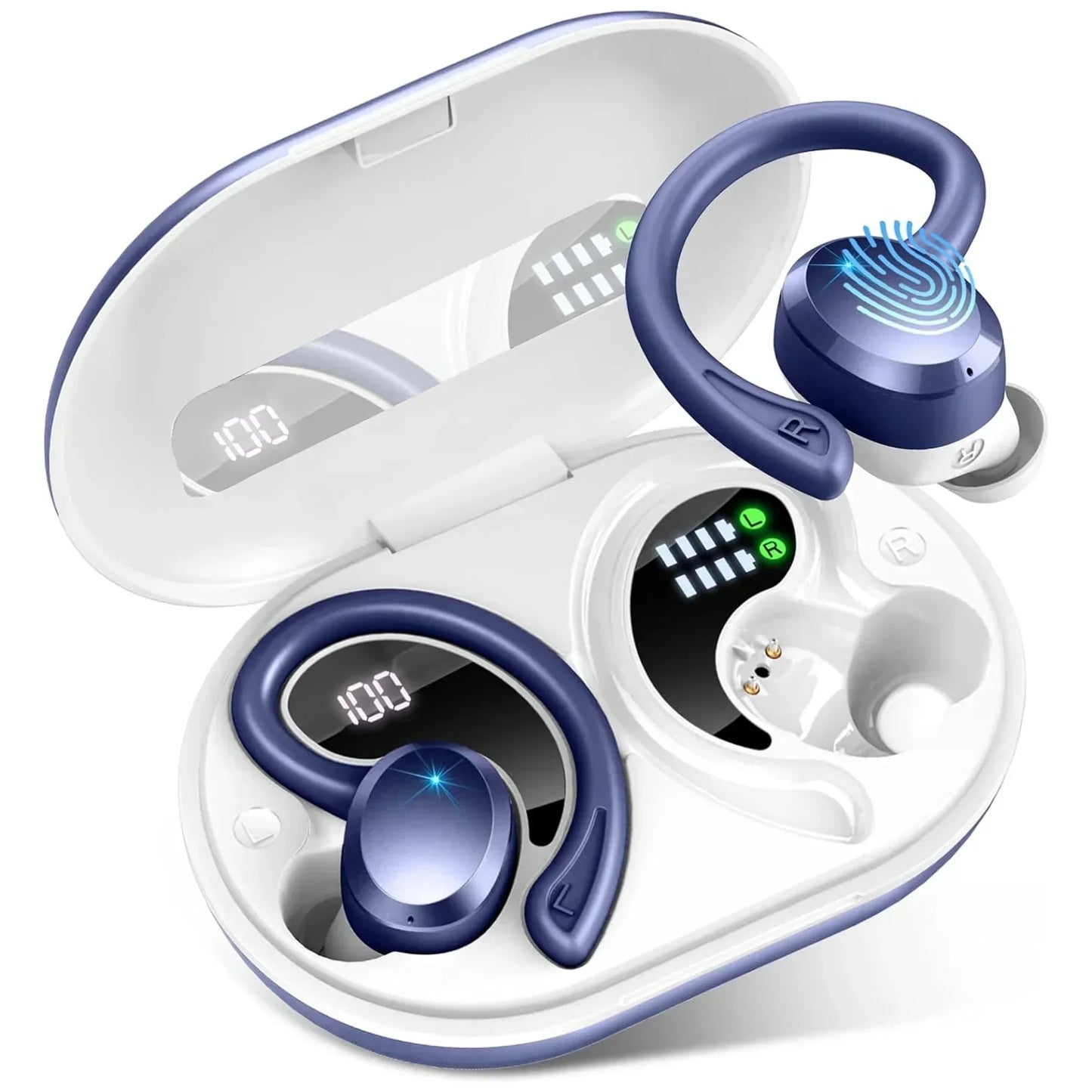 Cordless Earbuds with Long Battery Life Comfort Fit
