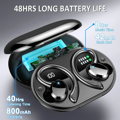 Cordless Earbuds with Long Battery Life - Secure Fit
