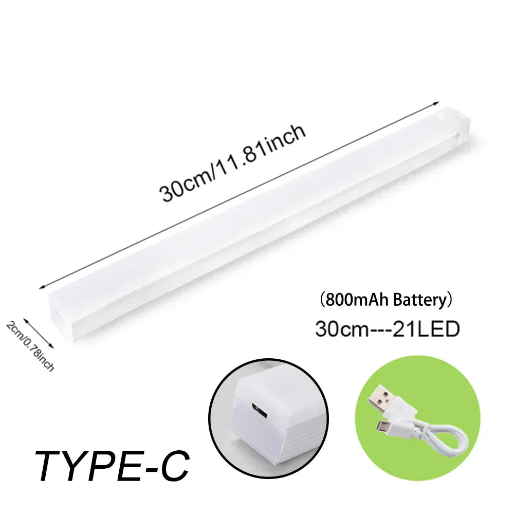 Automatic LED Night Light with USB Rechargeable Battery