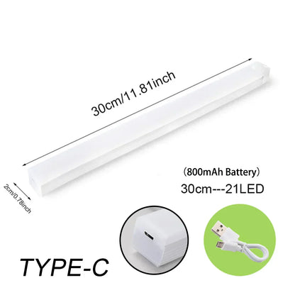 Automatic LED Night Light with USB Rechargeable Battery