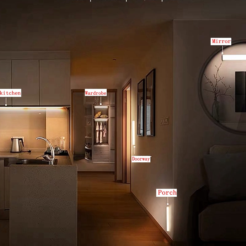 Automatic LED Night Light with USB Rechargeable Battery