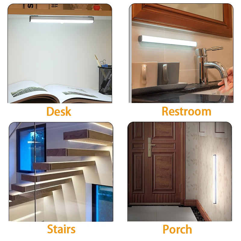 Automatic LED Night Light with USB Rechargeable Battery