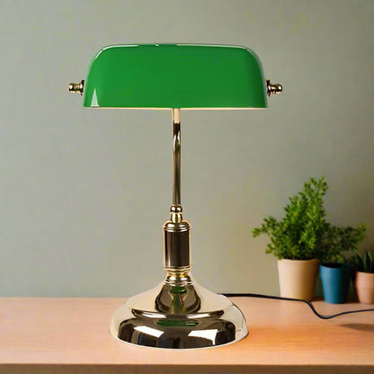 Sophisticated Clear Glass Desk Lamp