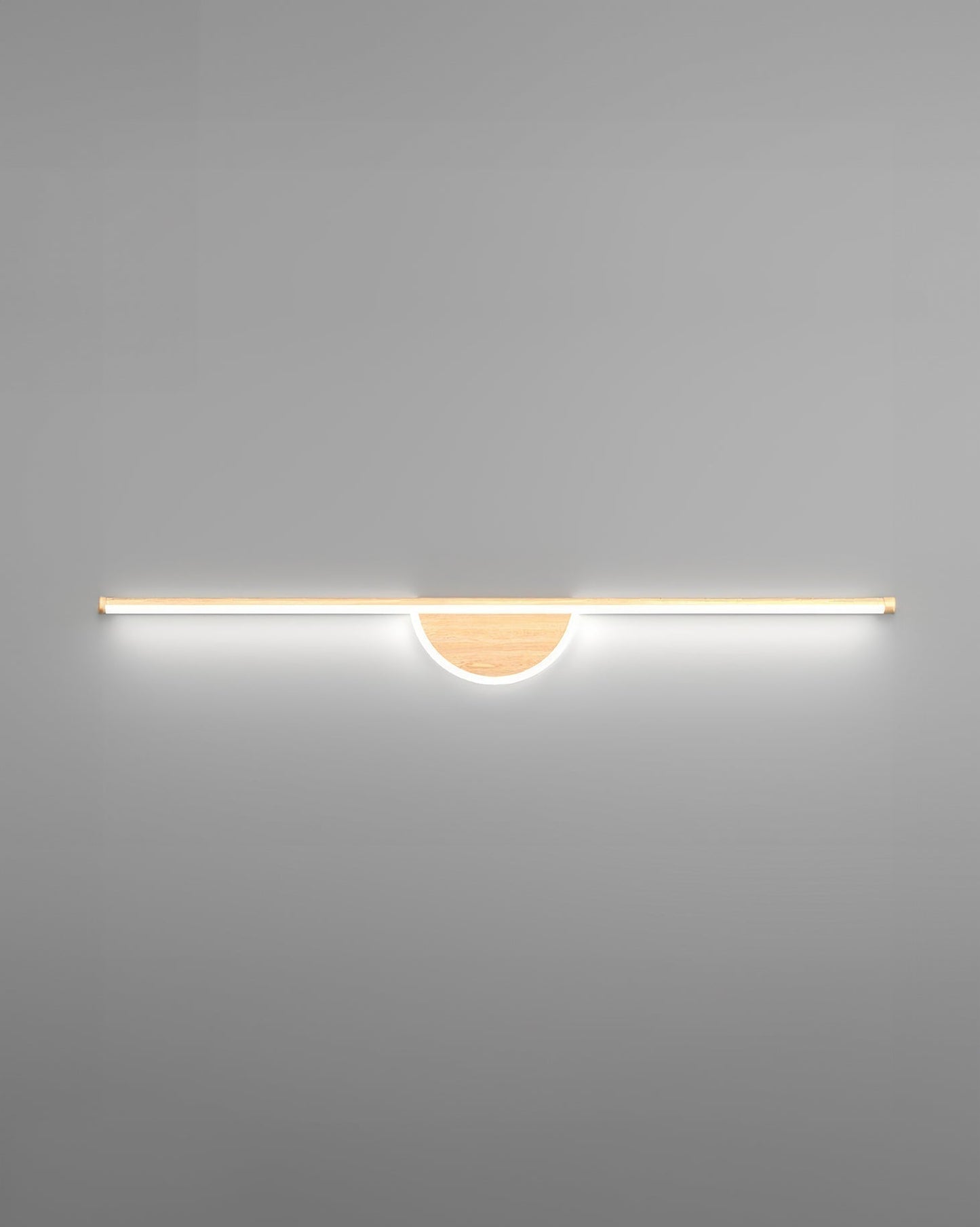 Contemporary Curved Wood Wall Light